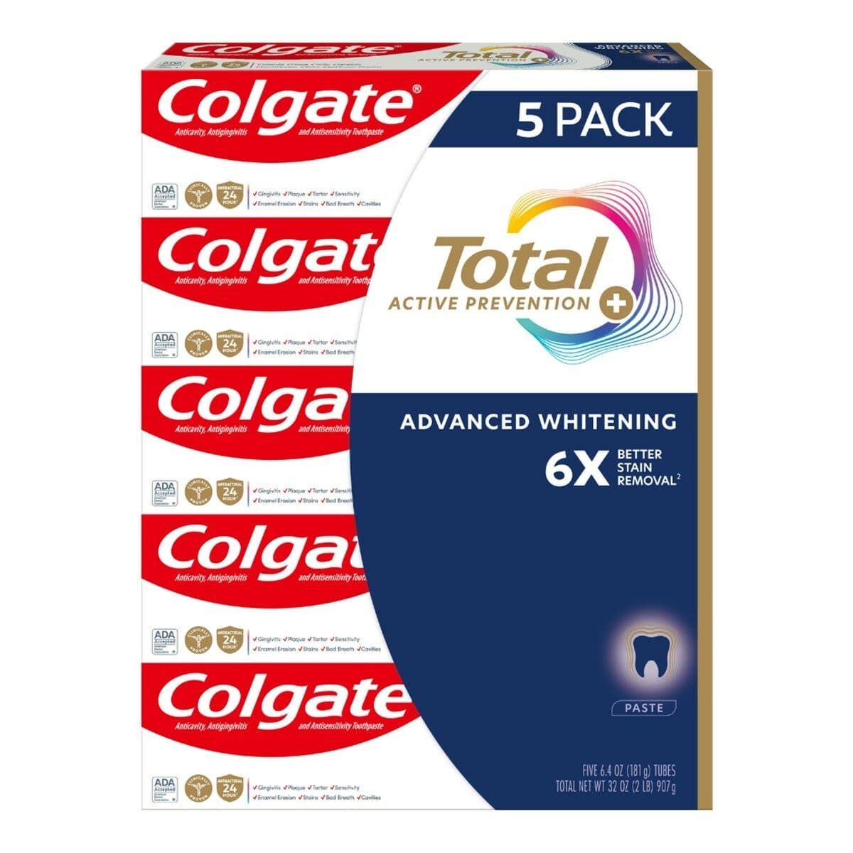 Pasta Gigi Colgate Total White 181 Gram X 5 Sachet