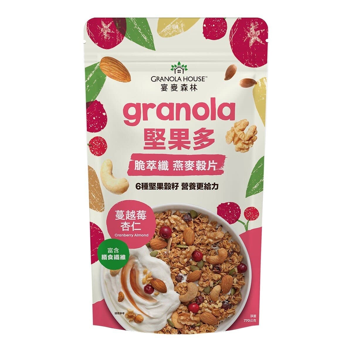 Yummy Forest granola cranberry almond 770 gram