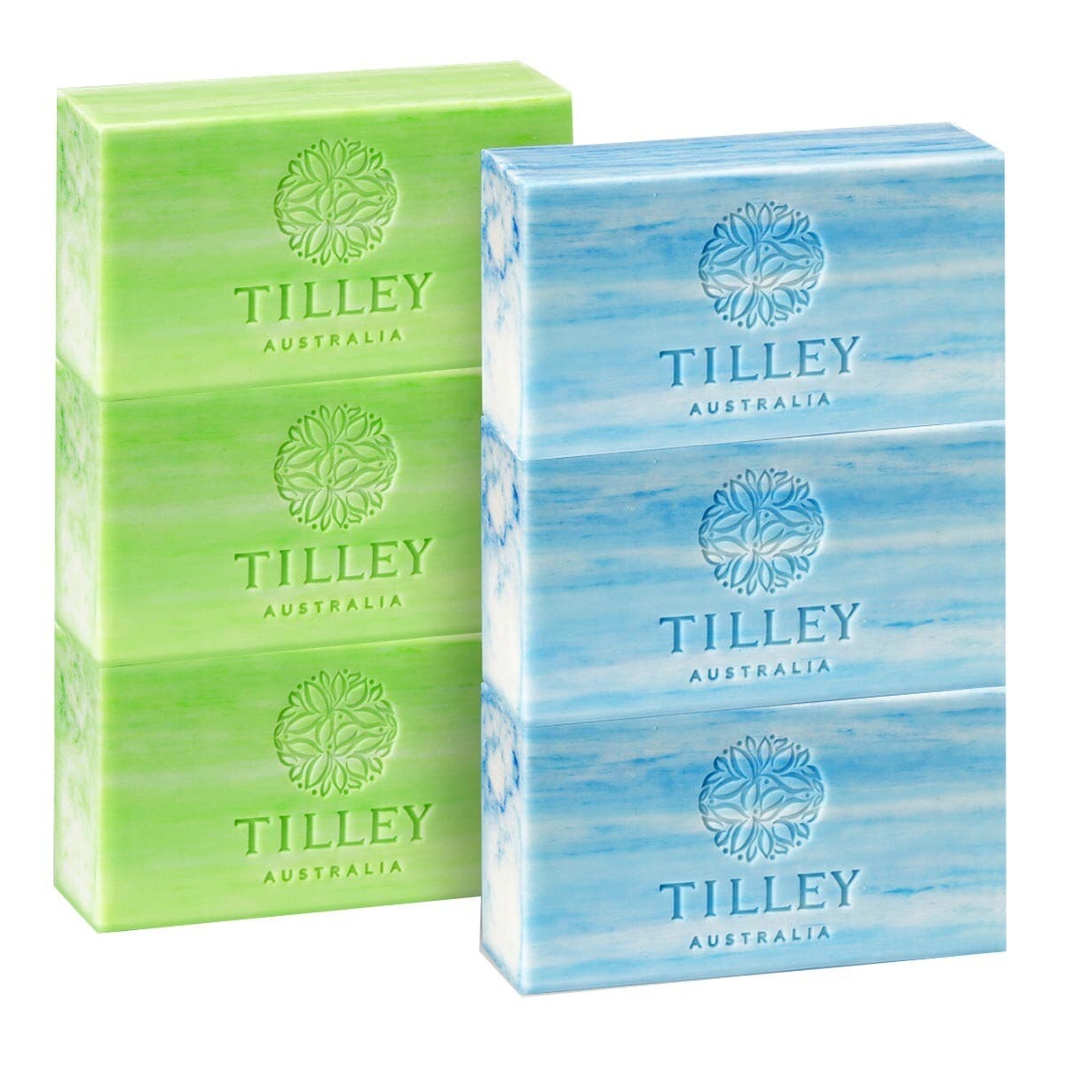 Tilley Sabun Aroma 220g X 6 Potong - Lotus Bunga X 3 + Gardenia Bunga X 3