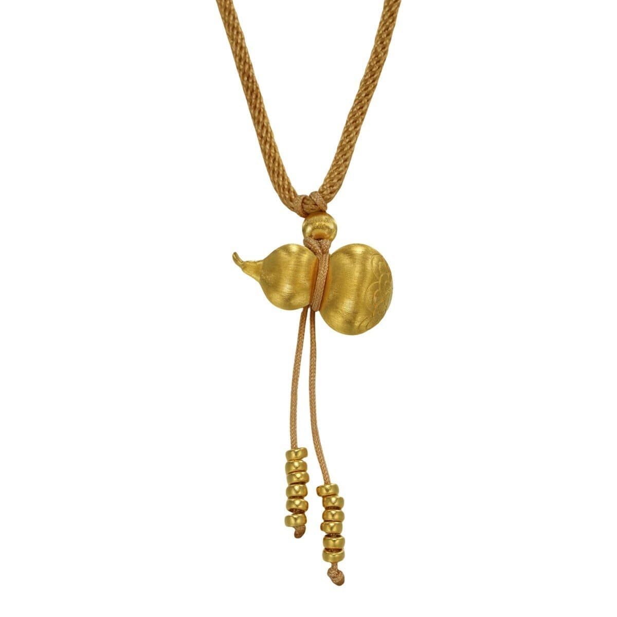 Kalung Emas 24K Motif Relief Kuningan Kelapa 268 cm