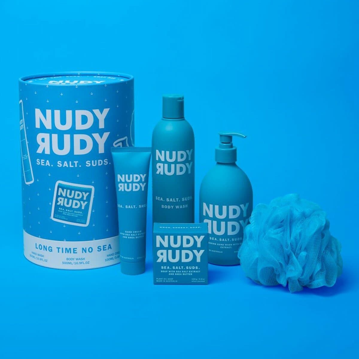 NUDY RUDY Paket Sabun dan Perawatan Mandi Australia 5 Item Garam Laut