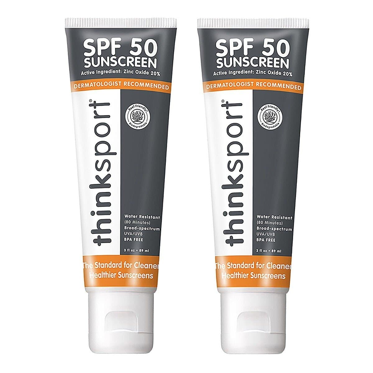 Thinksport Sport Sunscreen SPF 50 (Sport Edition) 89ml X 2 Potong
