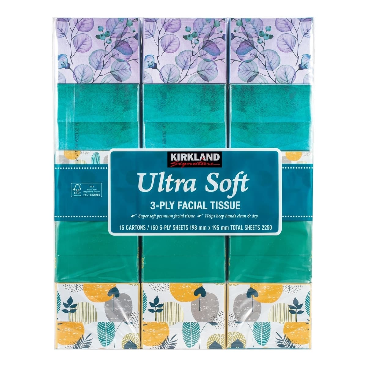 Koklan Kotak Tisu Lipat Tiga 150 helai X 15 kotak