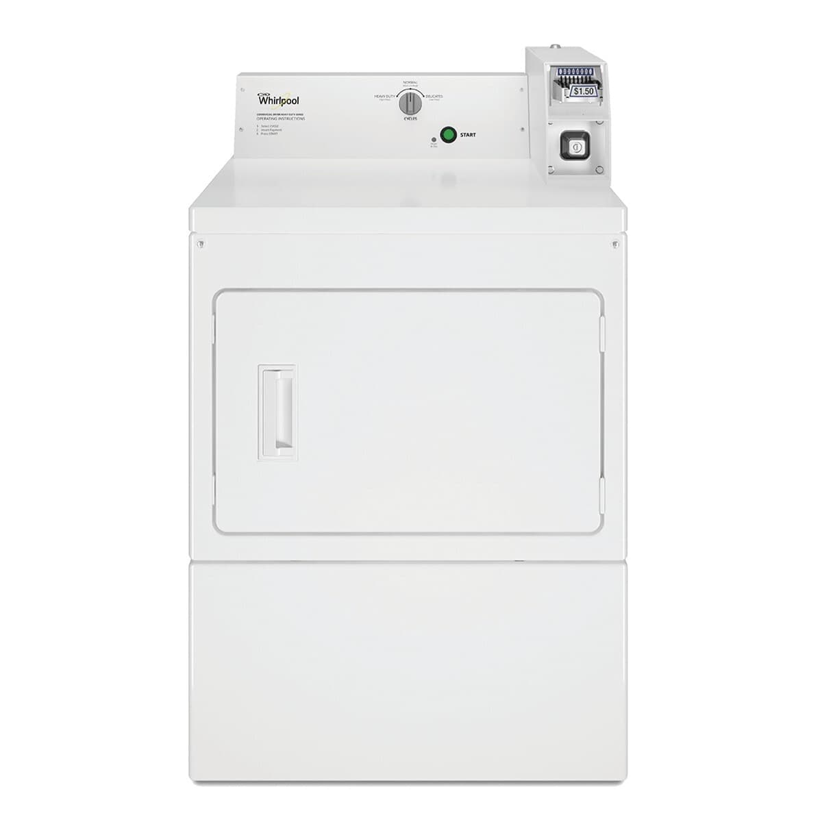 Pengering yang Dioperasikan dengan Koin 12kg Whirlpool CEM2765FQ