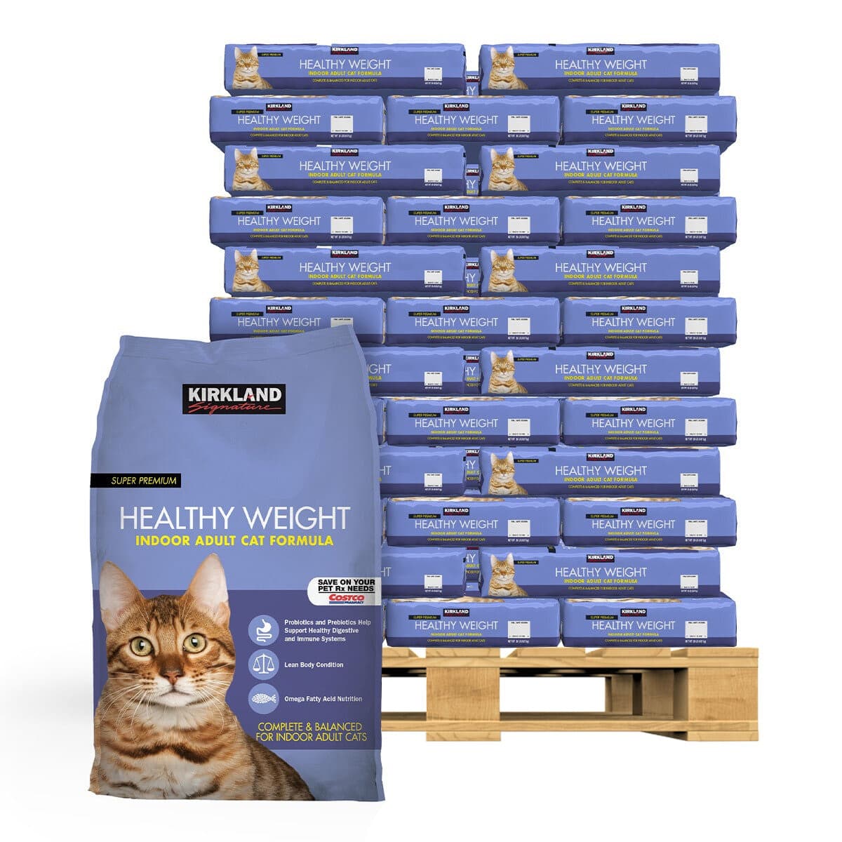 Makanan Kering Untuk Kucing Cocok Untuk Pengendalian Berat Badan 9,07 kg X 60 Sachet