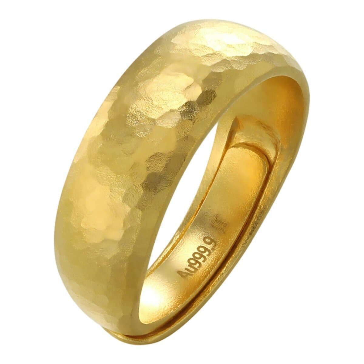 Cincin Emas 24K Hammered Antique 293 Karat