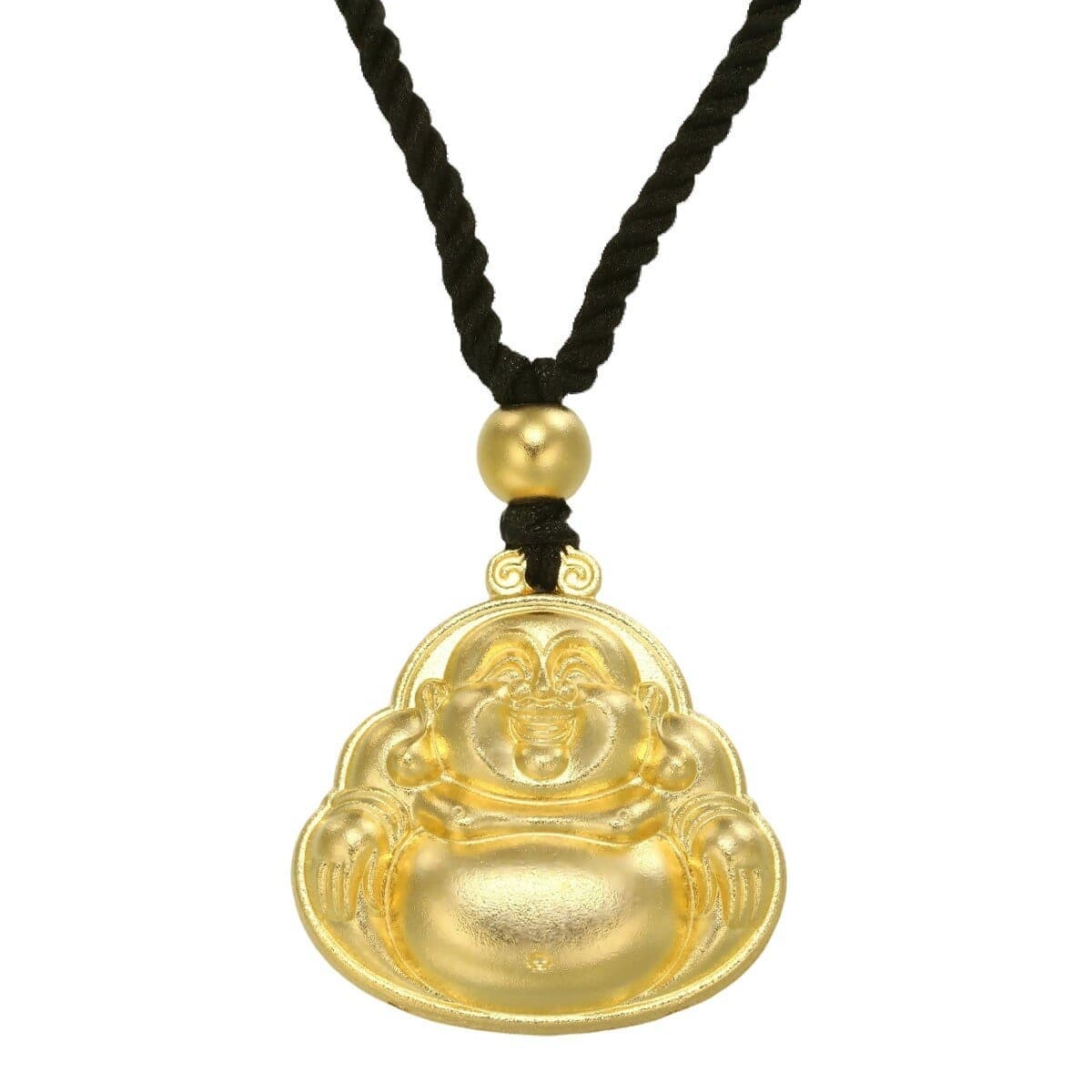 Kalung Emas 24K Motif Relief Kuningan Patung Buddha 267 cm