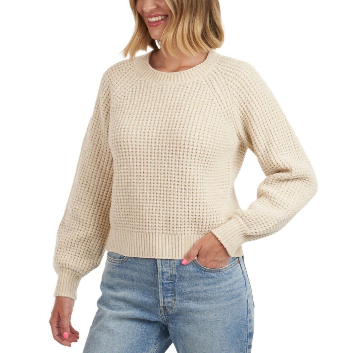 Lukka Lux Sweater Wanita Putih Susu L