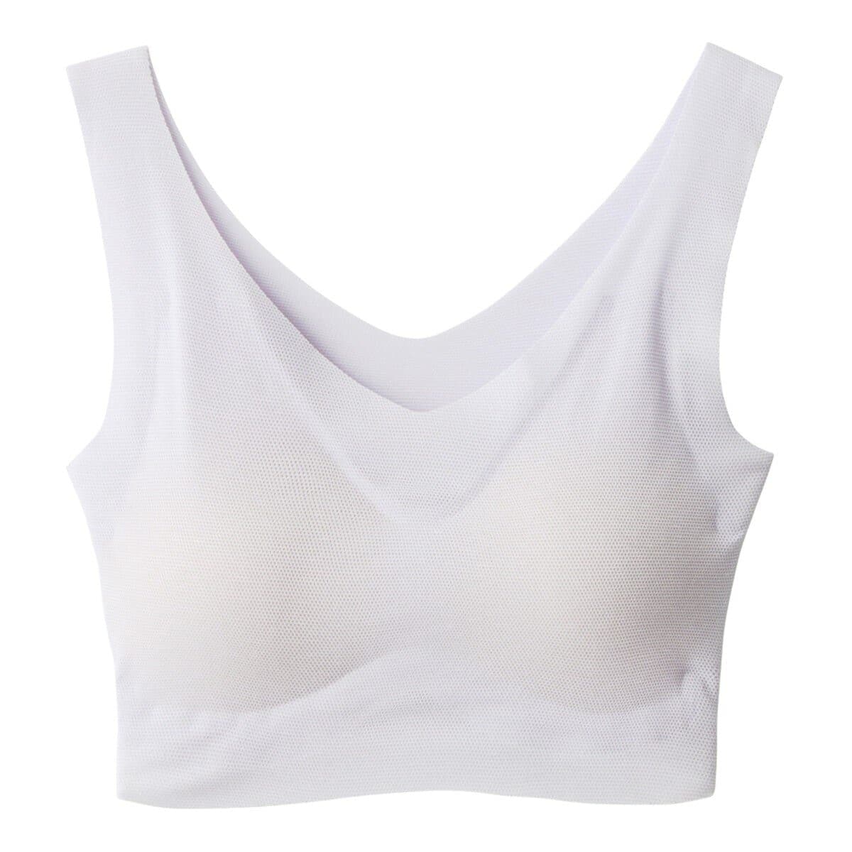 Gunze Bra Wanita Berbahan Napas Mudah Kering Tanpa Jejak Putih Biru Muda M