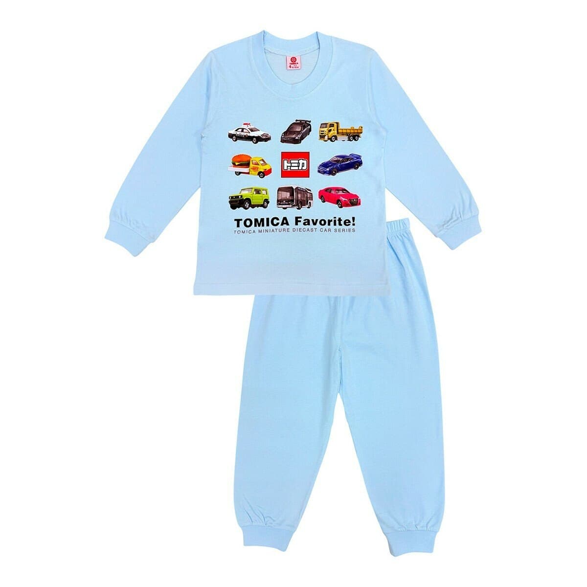 Set Pakaian Panjang Lengan Anak Laki-laki Kartun 12 TOMICA