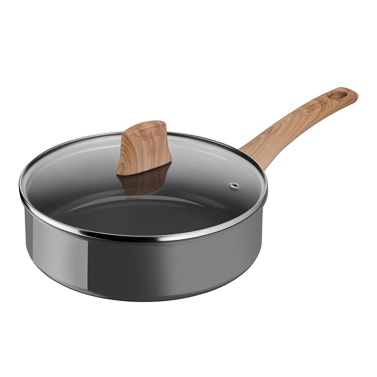 Tefal Green Life Seri Panci Frypan Anti Lengket Ceramik 24 cm Termasuk Tutup