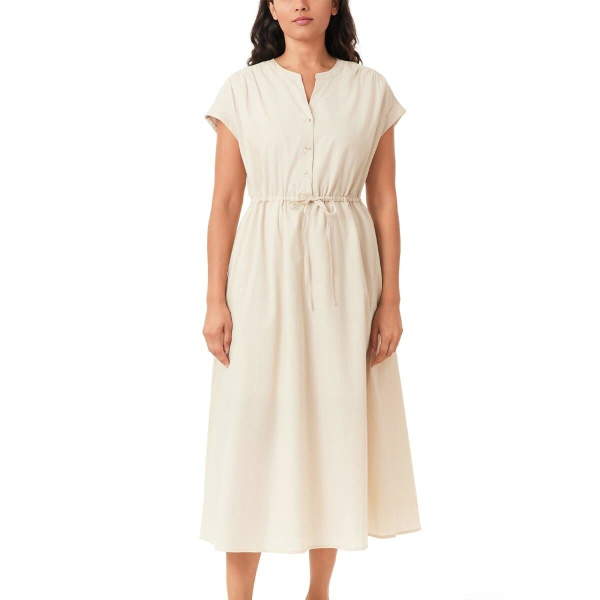 Gaun Satu Potong Tanpa Lengan Wanita Scotch & Soda Beige XL