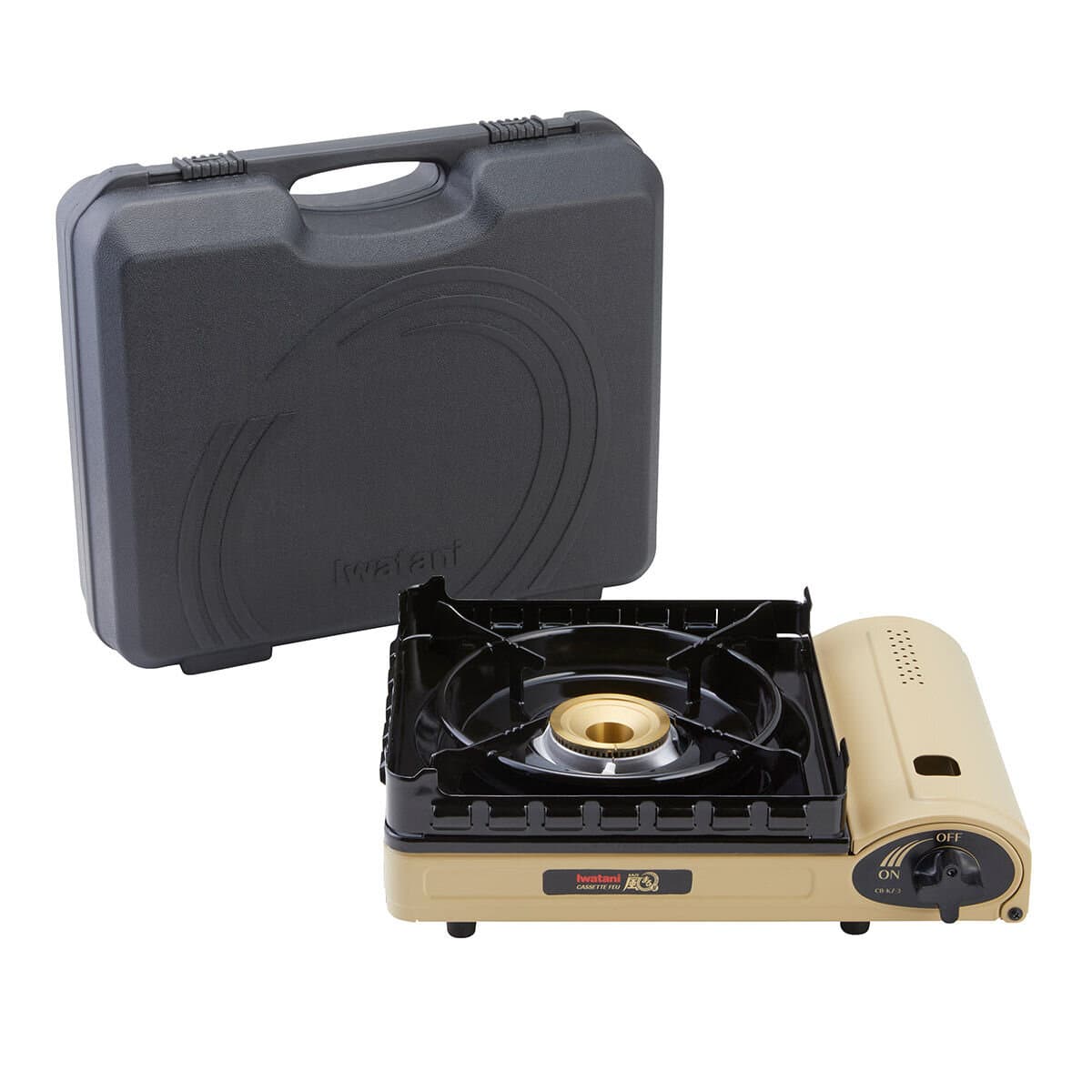 Iwaki Double Windproof Gas Stove CB-KZ-3 3,5 kW Termasuk Kotak Luar