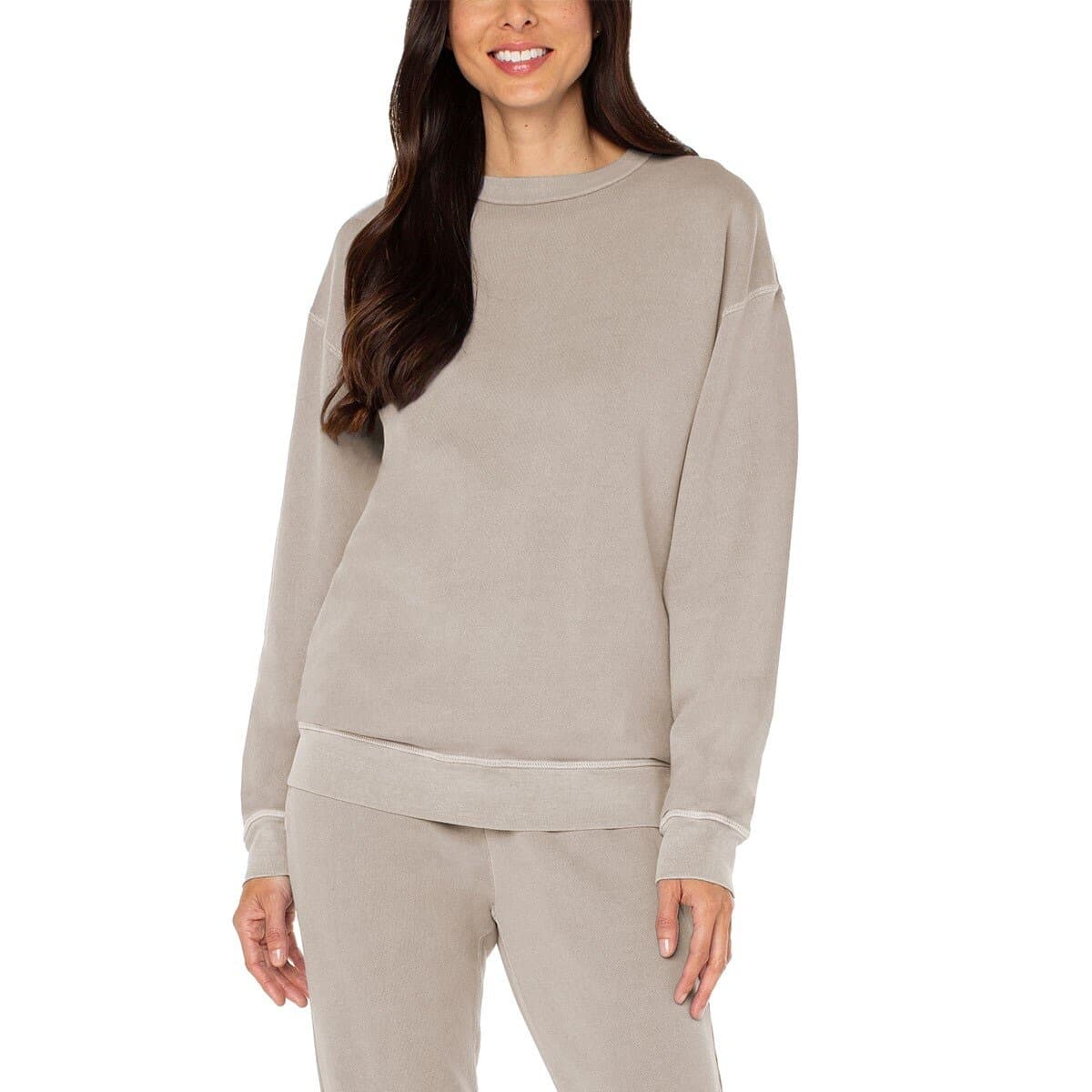 Well Worn Atasan Panjang Wanita Katun Asli Khaki S