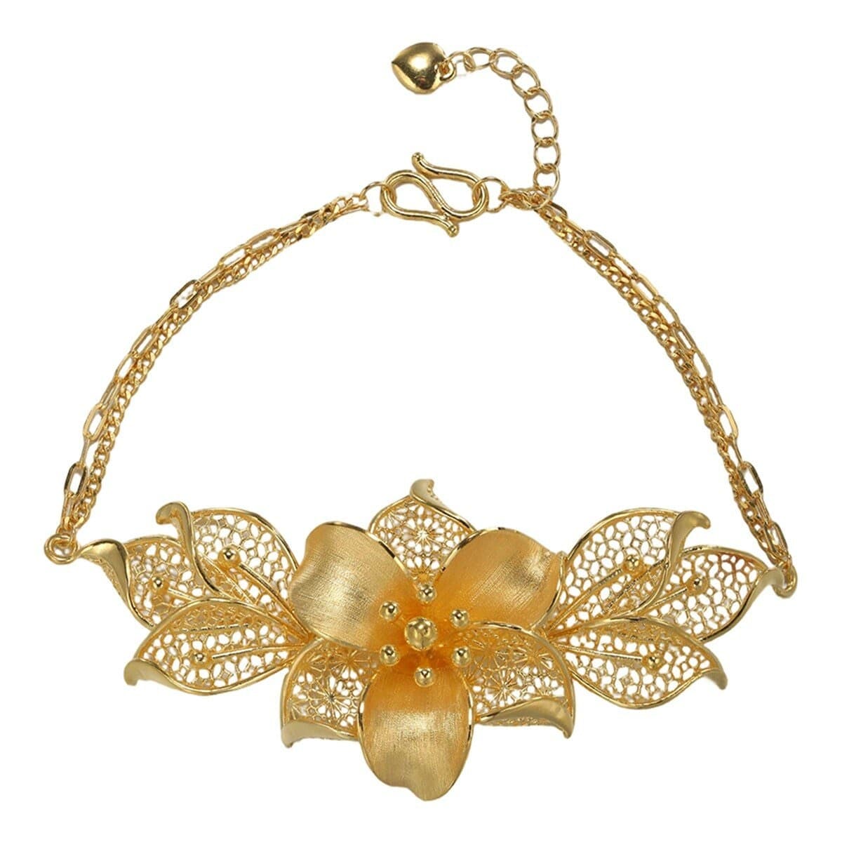 Gelang Emas 24K Motif Relief Kuningan 373 cm