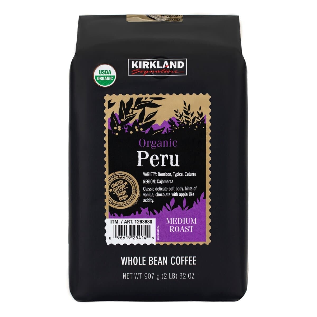 Kirkland Organic Kopi Peru Biji 907 gram