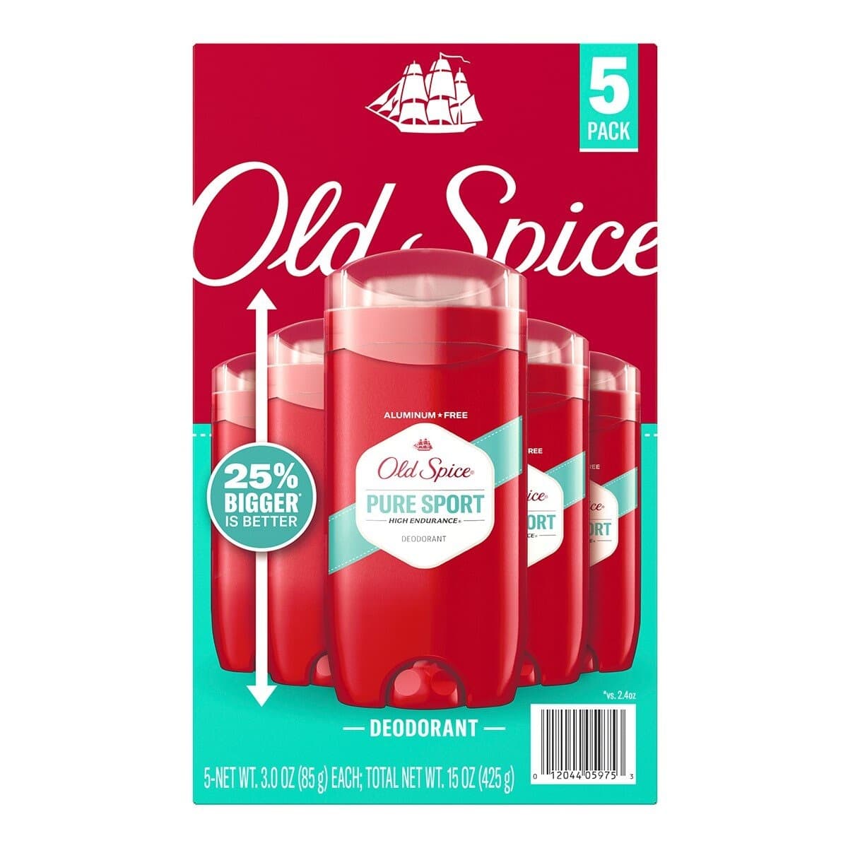 Old Spice Deodoran Pria Tahan Lama 85 Gram X 5 Botol