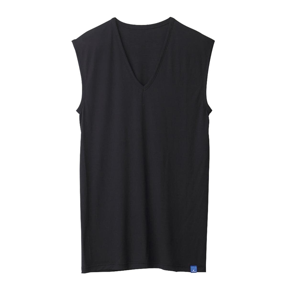 Atasan Lengan Panjang V-neck Jepang Chunsizhi Hitam L