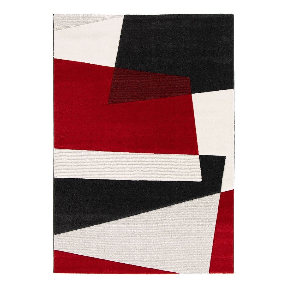 Karpet karakter Ankara modern 3D merah impor Turki ukuran 160 cm x 230 cm