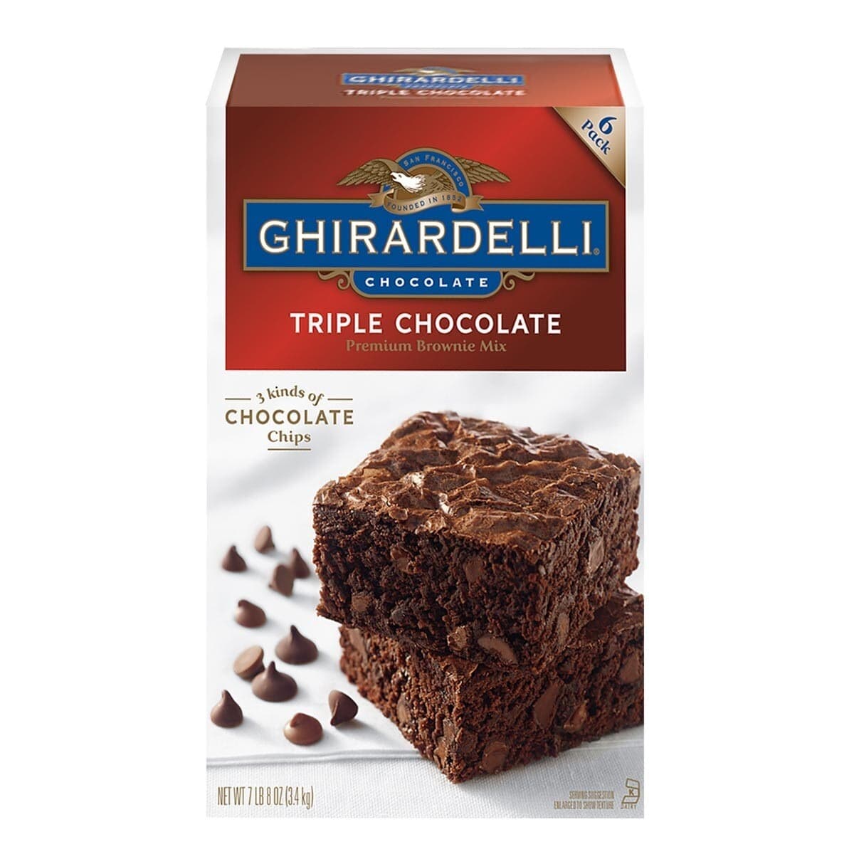 Ghirardelli Triple Brownies Dry Mix 3.4kg