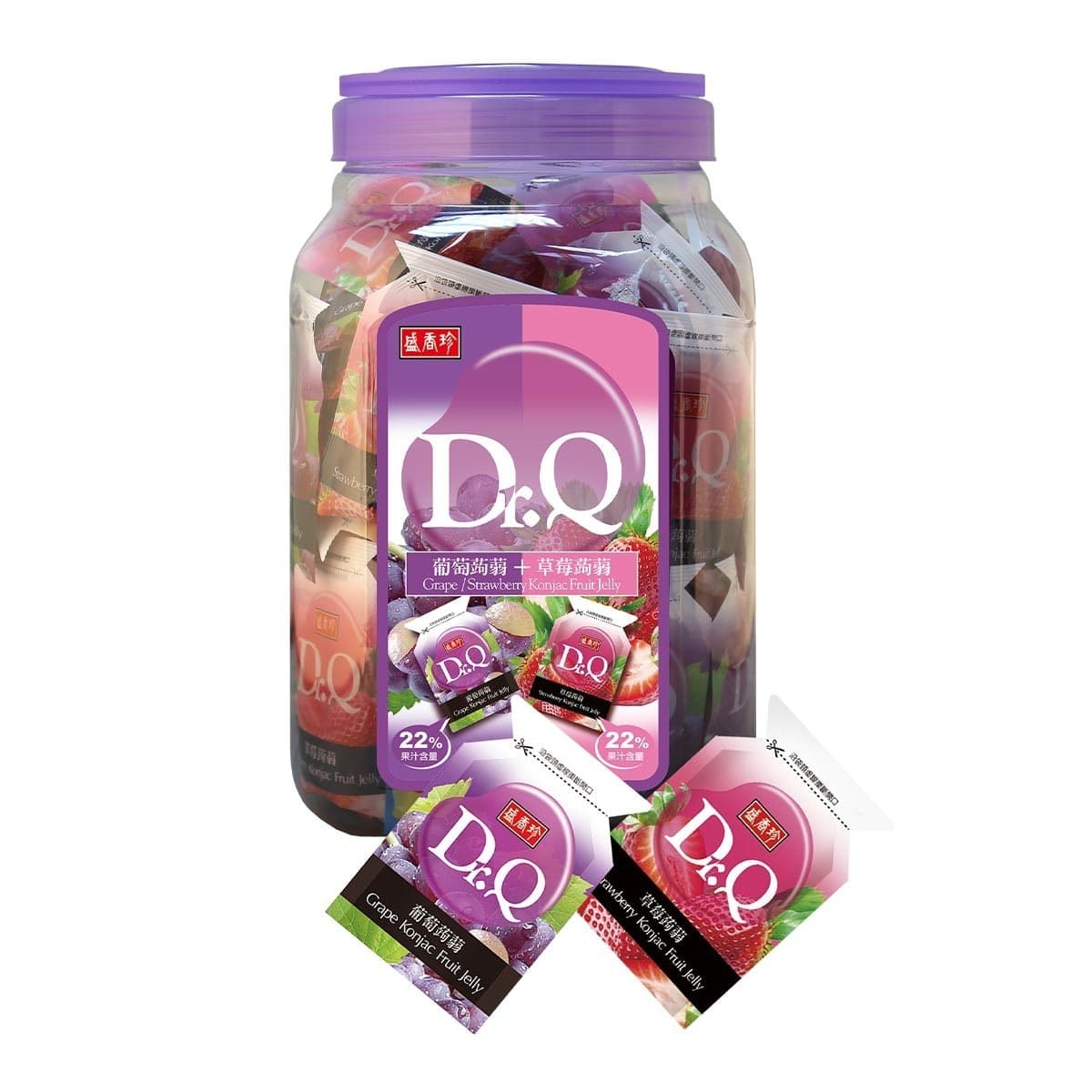 Dr.Q Rasa Anggur Strawberry Konnyaku Jelly 1,86 kilogram