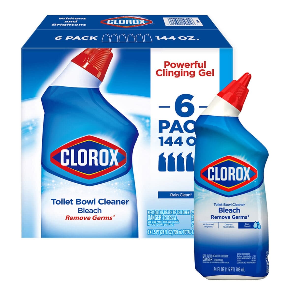 Clorox Pembersih Toilet Putih Cerah 709 ml X 6 Botol