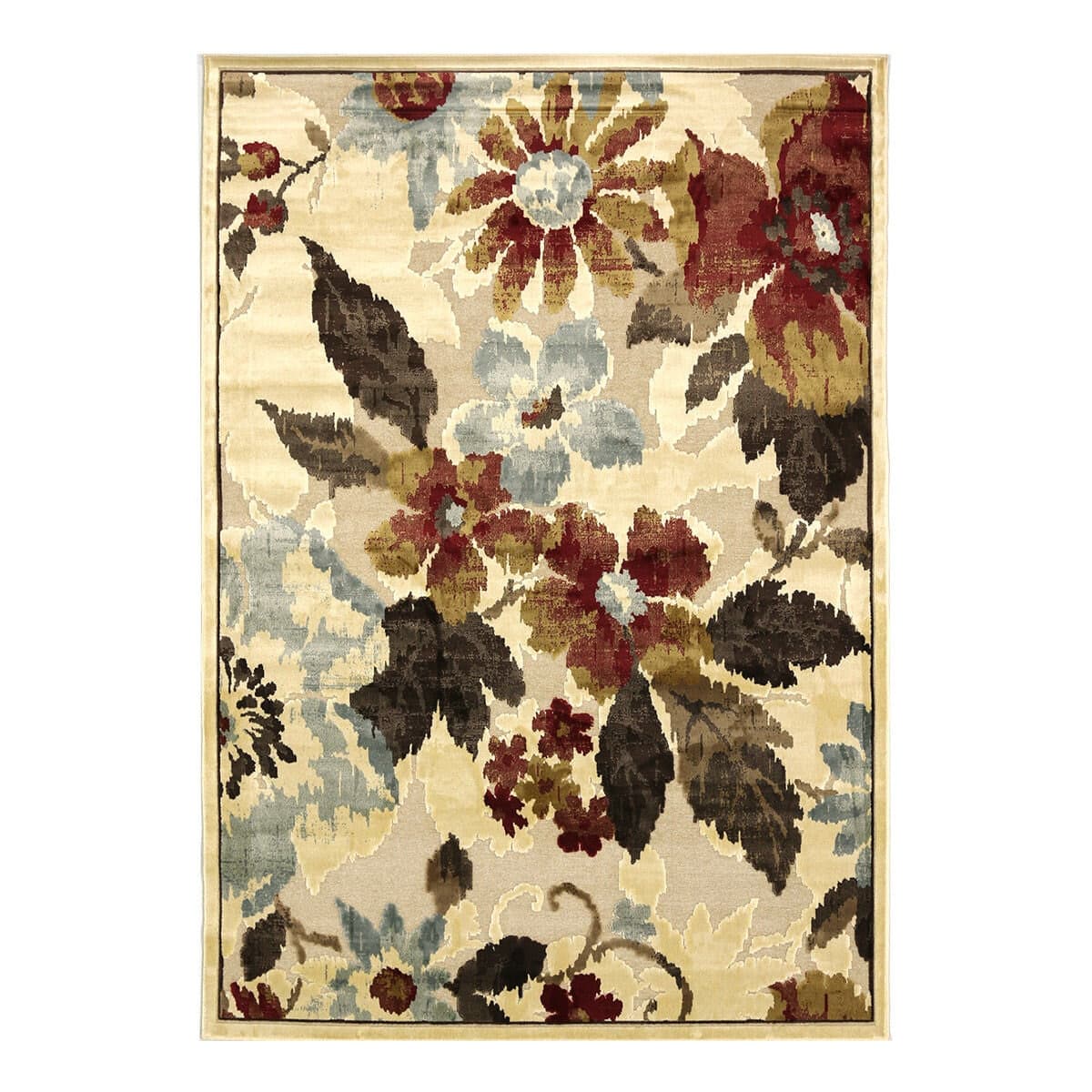 Karpet Sutra Impor Belgia Berukir 3D Fayard 160cm X 230cm Bahasa Bunga