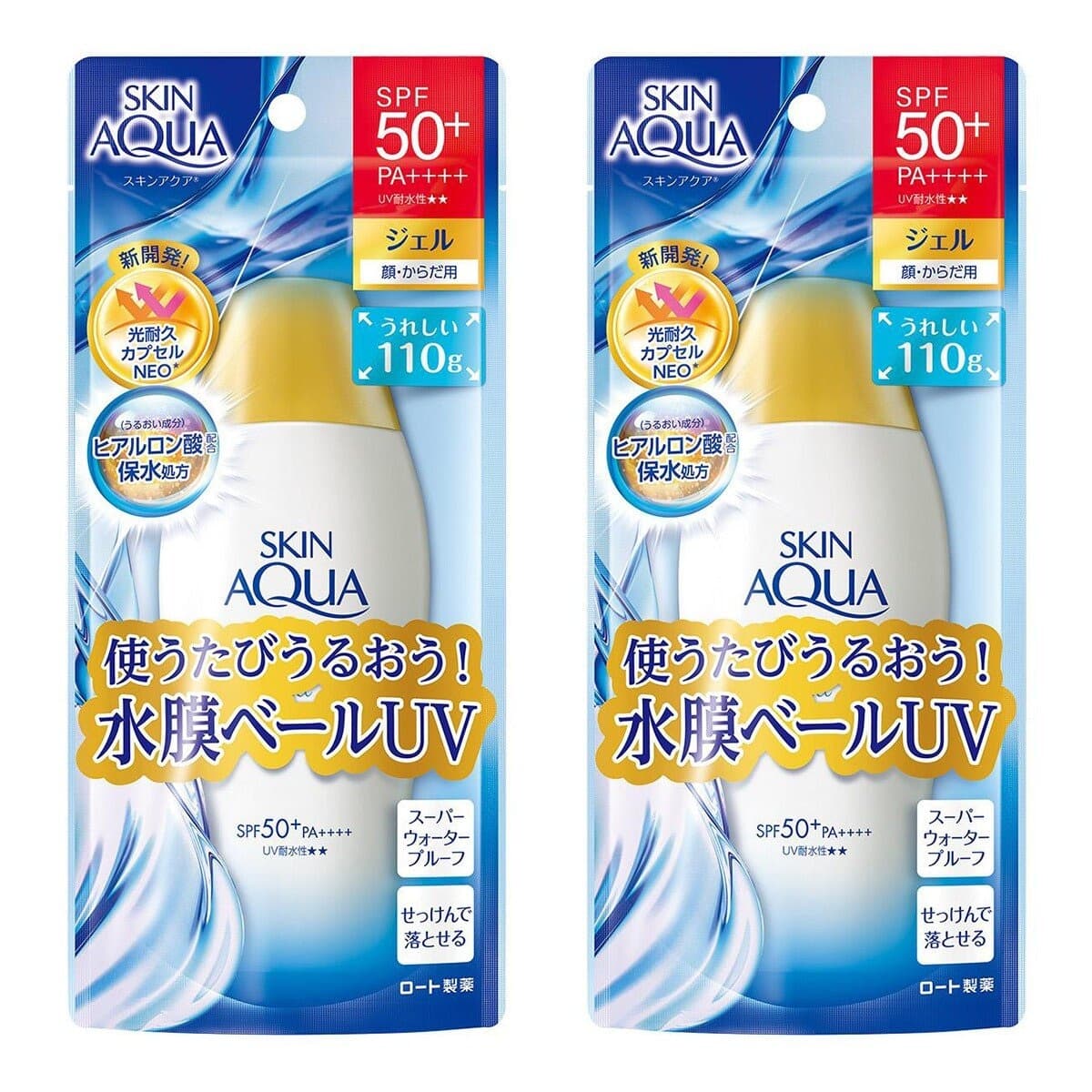 Manulife Sunscreen Gel Ultra Humidifying Water SPF50+/PA++++ 110 Gram X 2 Potong