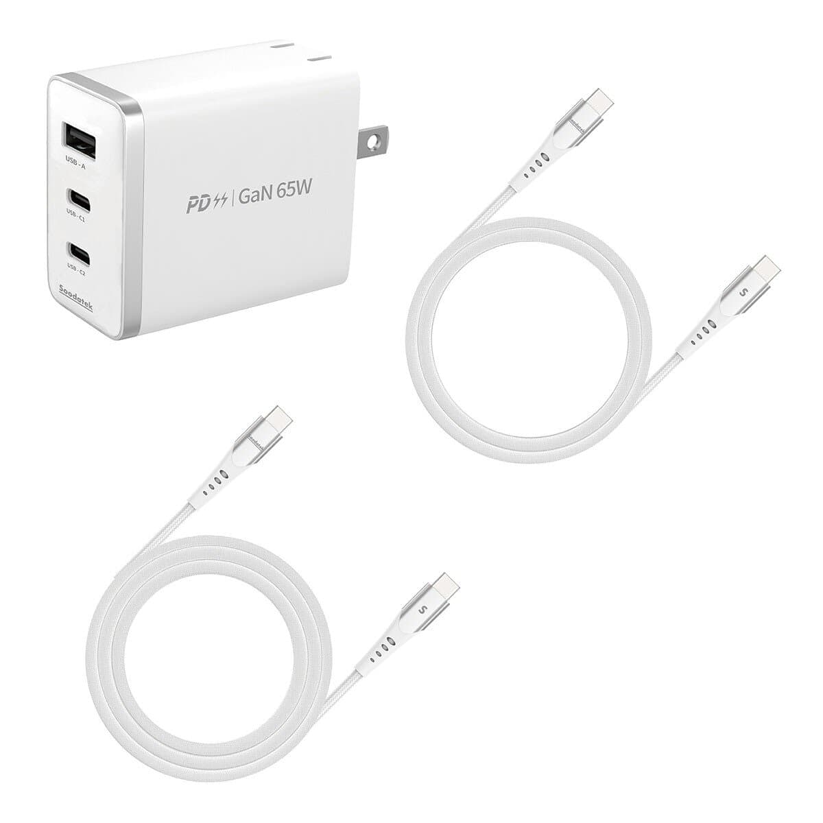 Soodatek PD 65W charger USB-C GaN cepat