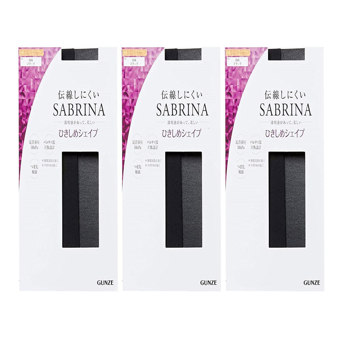 Pantyhose Anti-Statis Wanita Sabrina 3-in-1 Hitam M / L