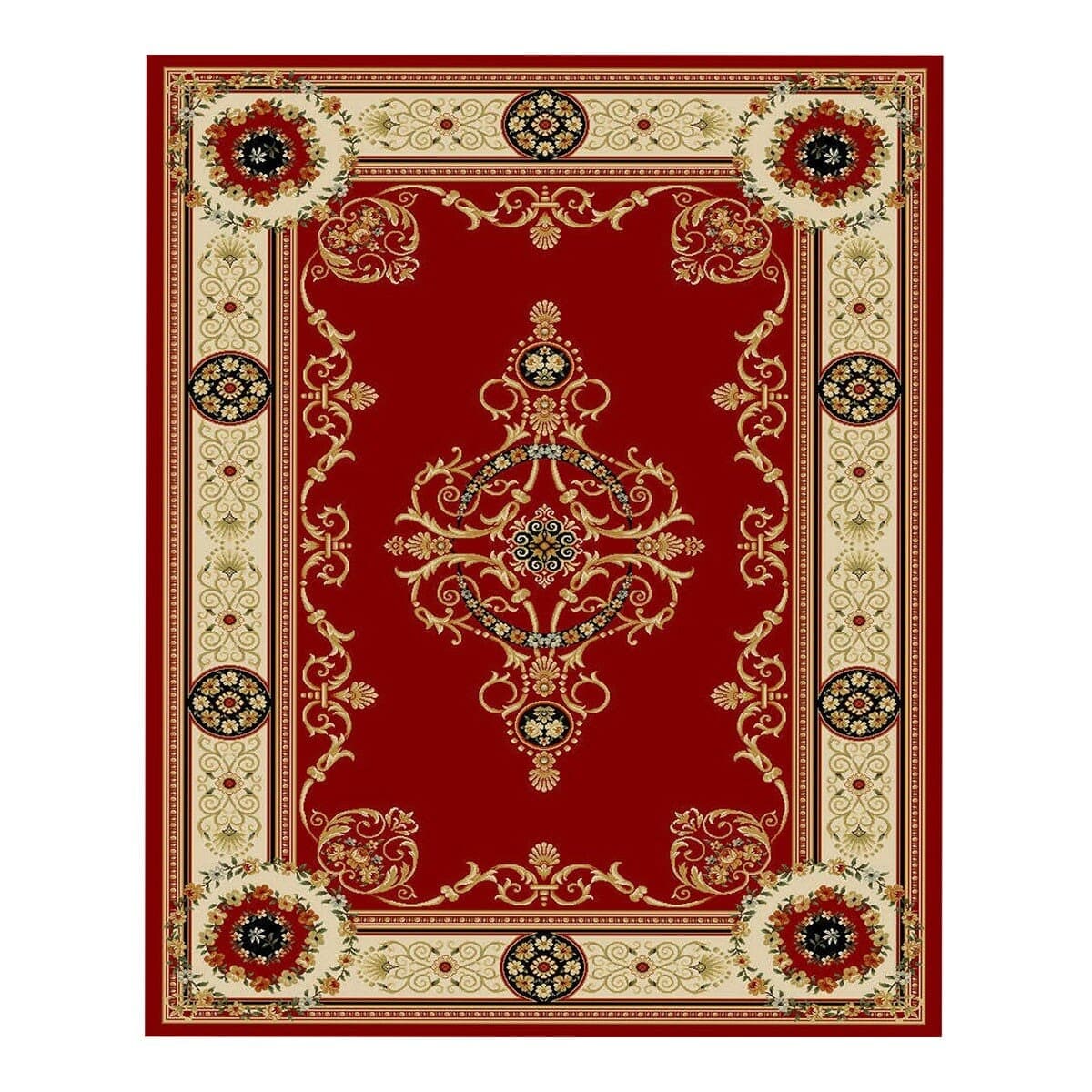 Karpet Kastil Eropa Impor dari Mesir Red Oton 200 cm x 285 cm