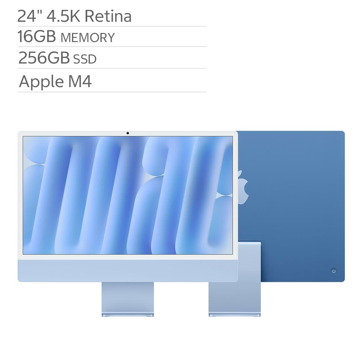 Apple iMac 24 Inci Dengan Chip M4 8 Core CPU 8 Core GPU SSD 256GB Biru