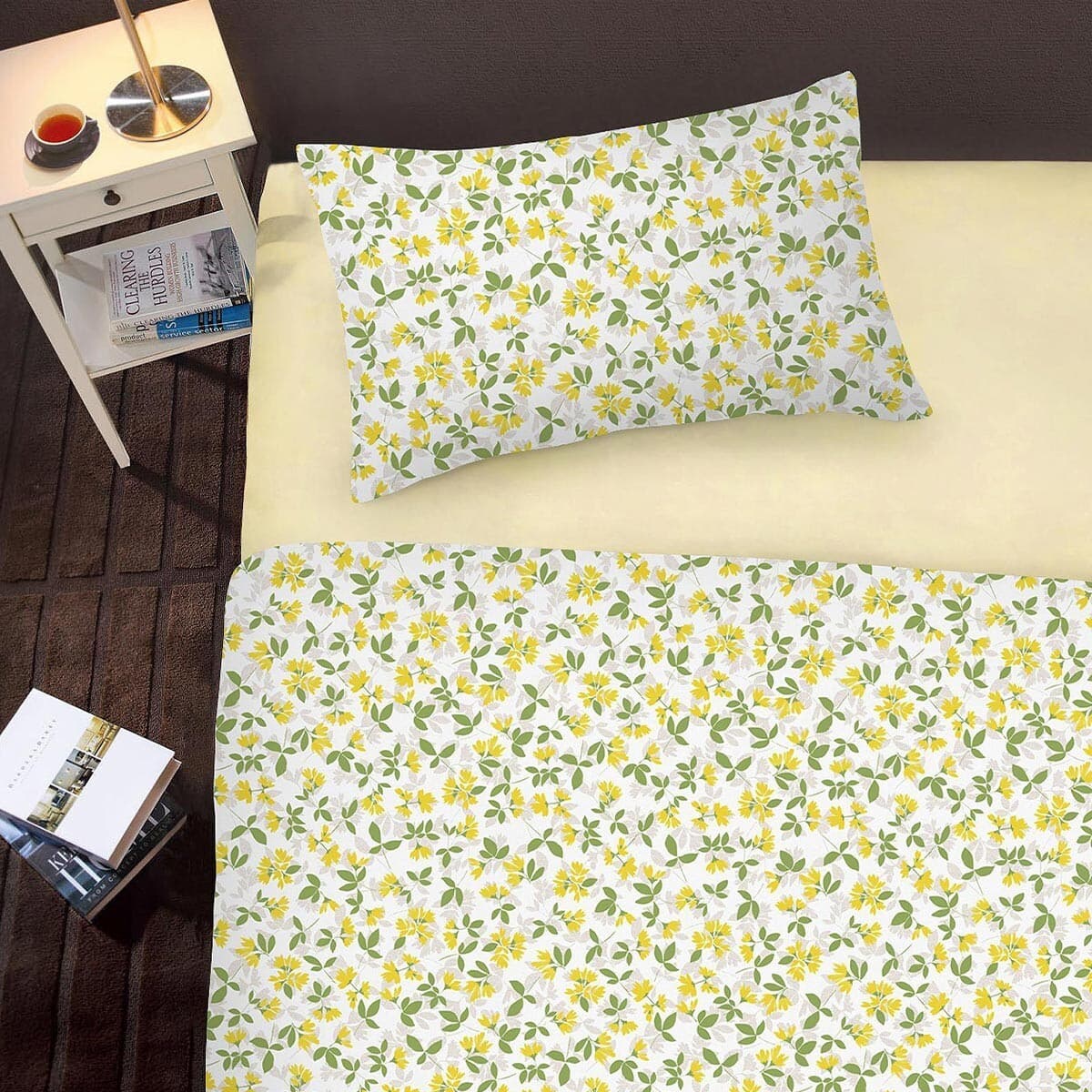 Set Bed Cover Caliphil Satin American Cotton Untuk Orang Dewasa 107 cm x 190 cm Mina