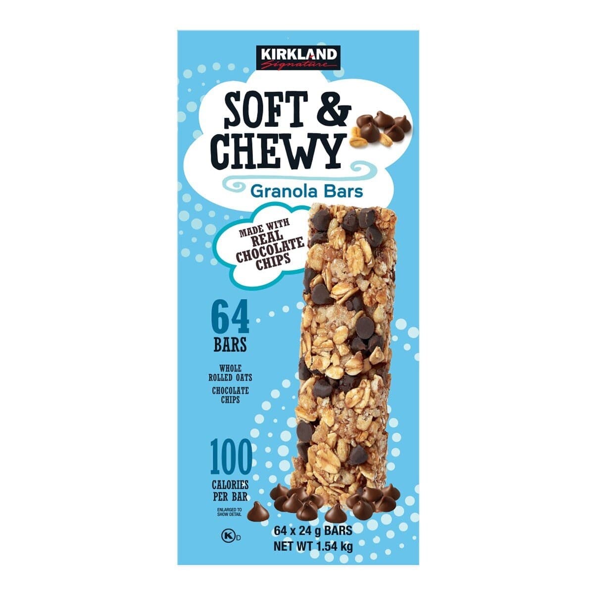 Kirkland Chocolate Oat Bars 24 Gram X 64 Batang