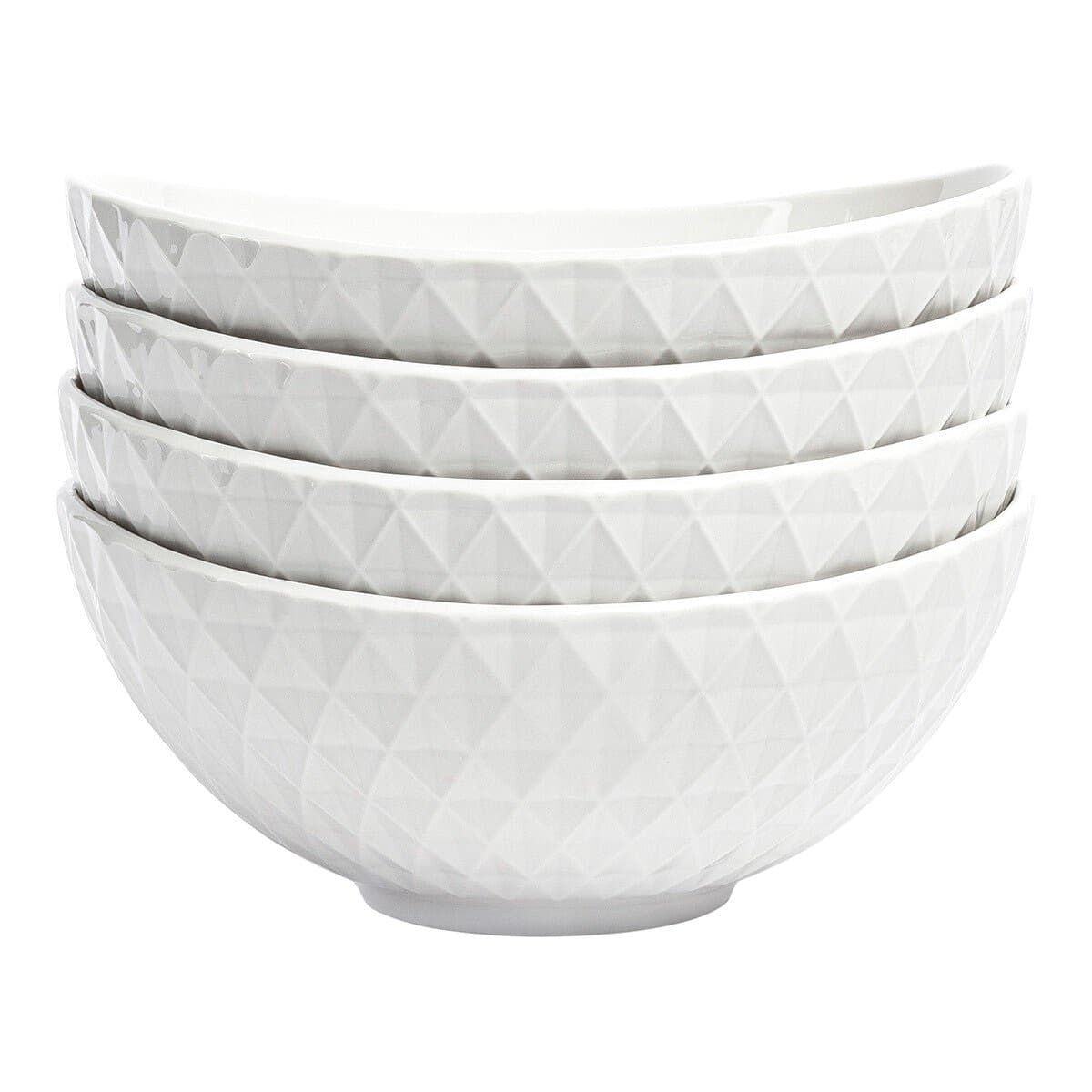 Over & Back Bistro Diamond Series Mangkuk Keramik Oval X 4 Set