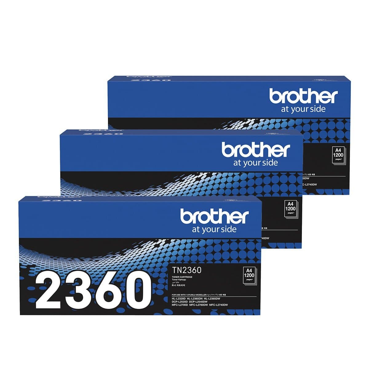 Kartrid Toner Standar Brother TN-2360 3-pak
