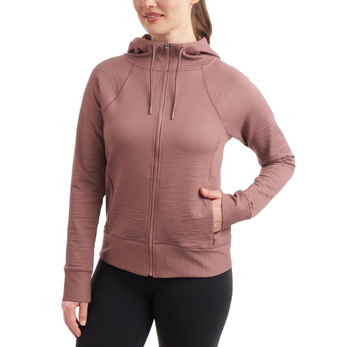 Coclan Wanita Hoodie Merah Muda M