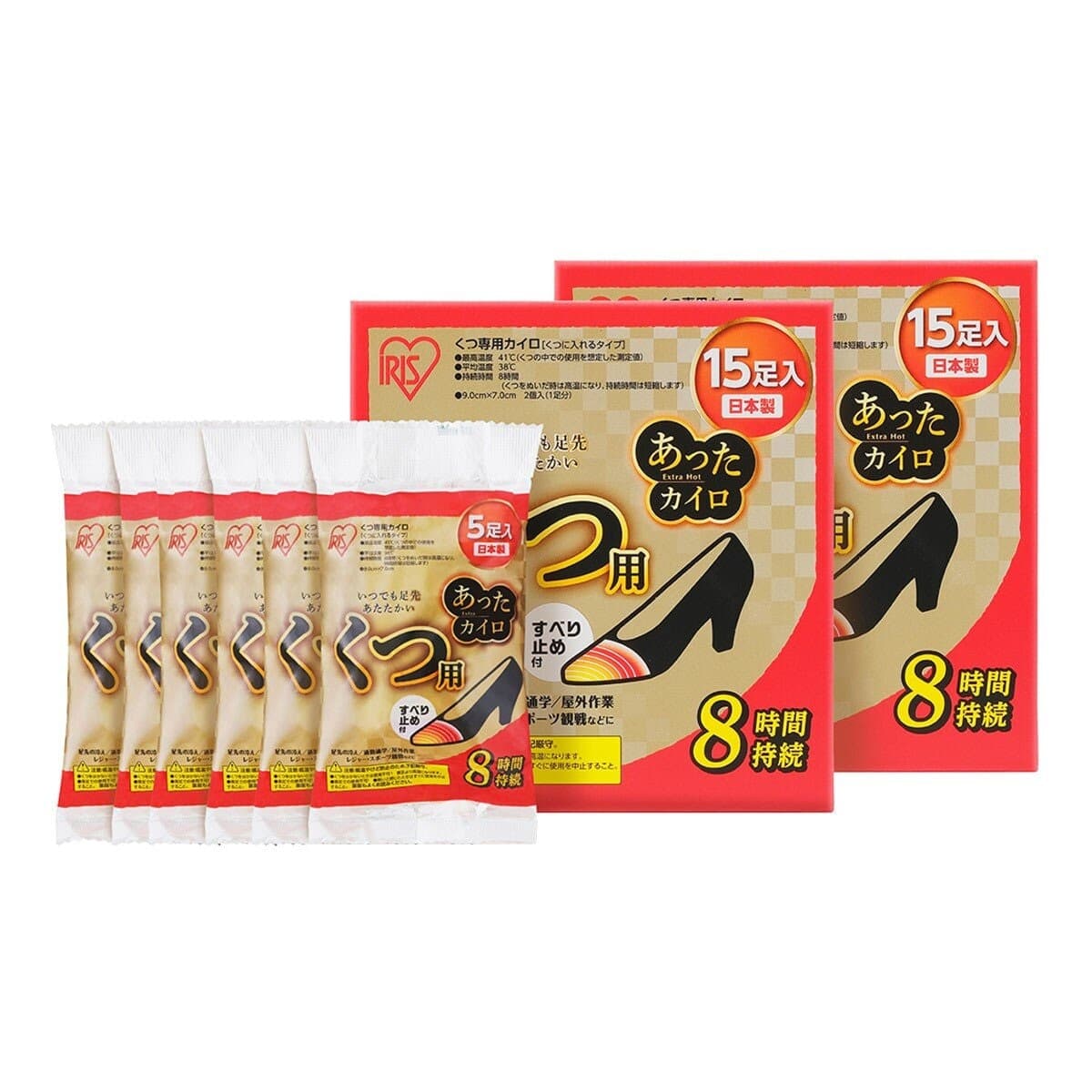 Iris Ohgama Pelindung Kaki Hangat Untuk Sepatu 15 Pasang X 2 Kotak