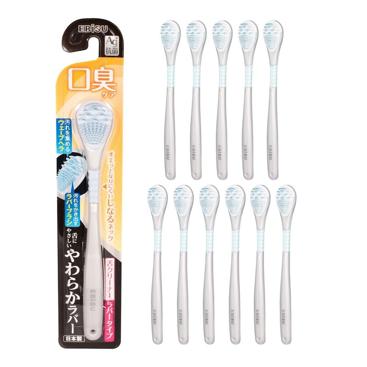 Huabishi Ag+ Antibakteri Gigi Lisan Lembut 12 Potong