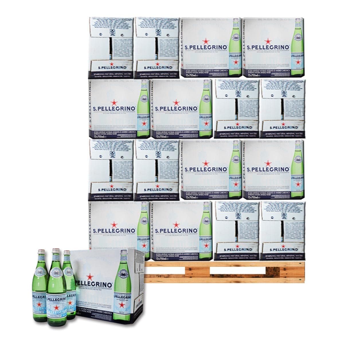 San Pellegrino Natural Infused Water 750ml X 12 Botol X 56pcs
