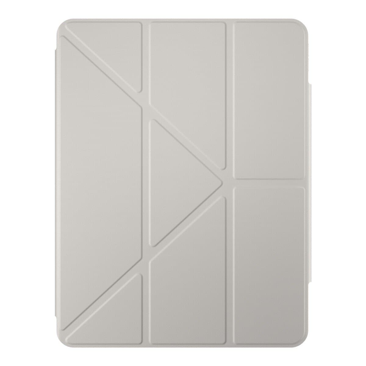 Pelindung Layar dan Cover Belakang Transparan MAGEASY Facet untuk iPad Pro 12.9 Inci Tahun 2022 M2 - 2018 Warna Silver