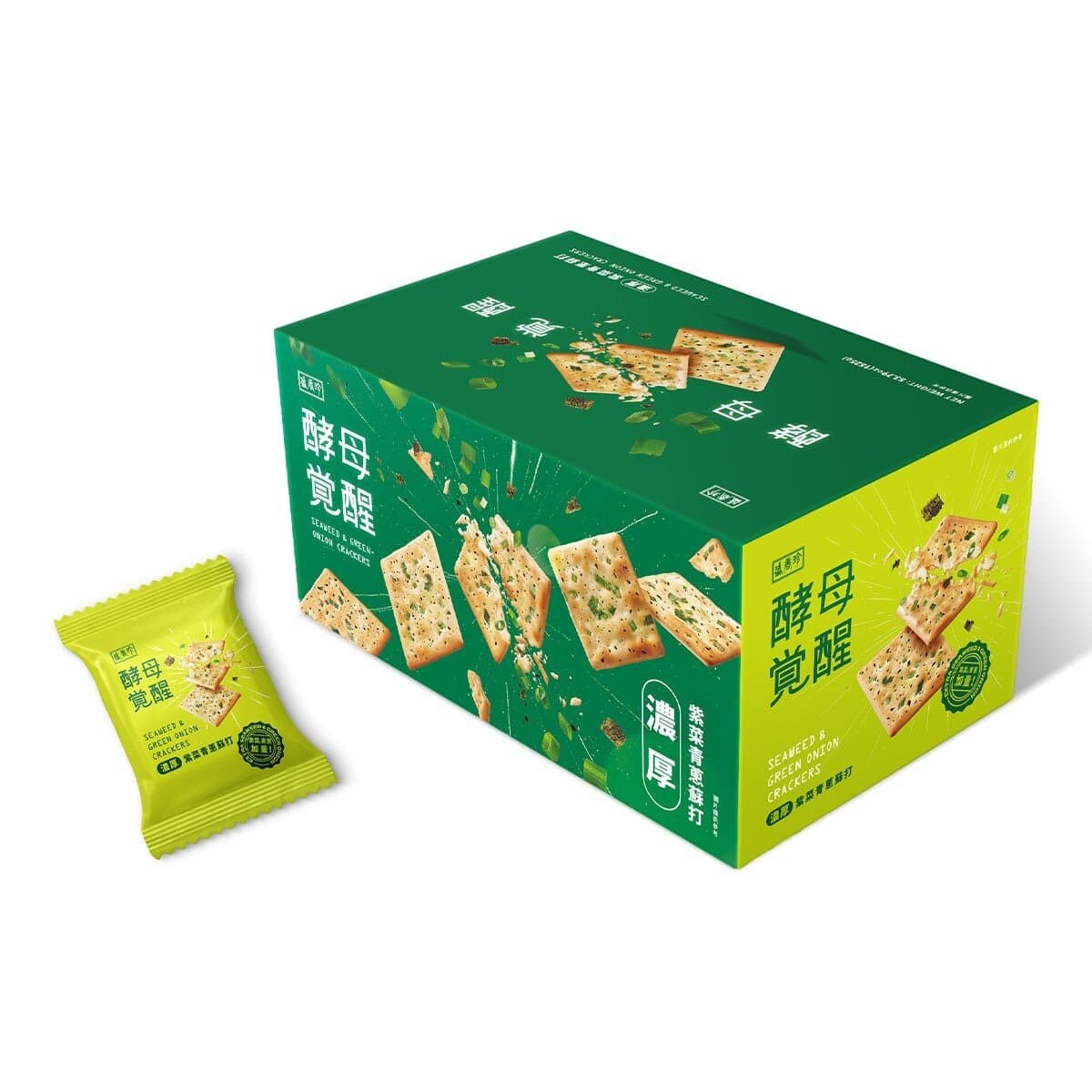 Yong Xiang Zhen Fermentasi Roti Laut Daun Bawang Soda Cake 1525 Gram