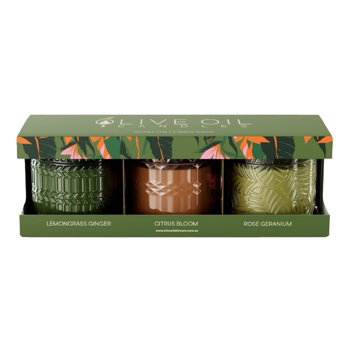 Olive Oil Aroma Candle Set 210g x 3 set