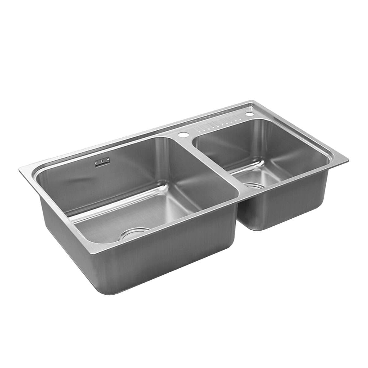 Kohler Cuff 32 "Bak Cuci Dapur Palung Ganda Baja Tahan Karat