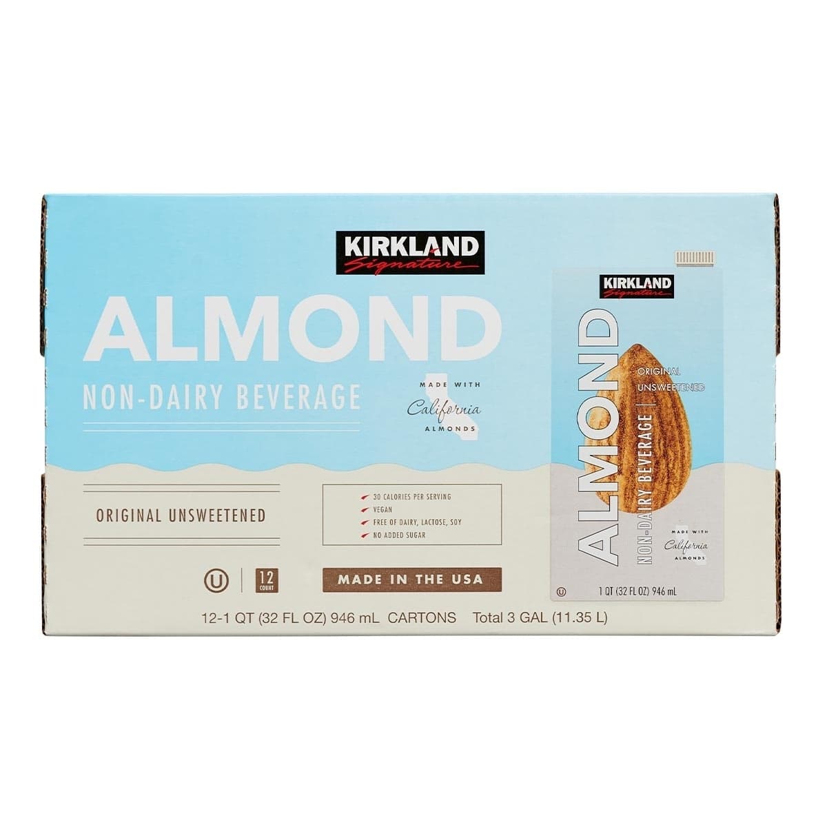 Kirkland Signature Almond Drink 946 ml X 12 Botol
