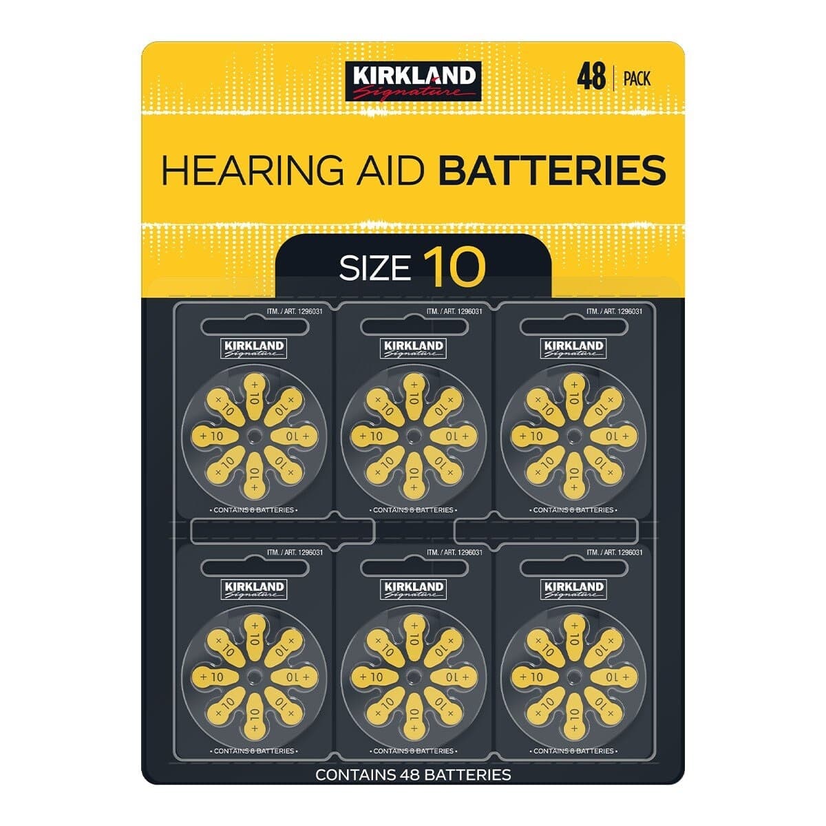 Kirkland Hearing Aid Battery Ukuran 10