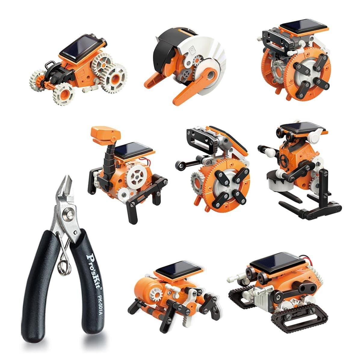 Pro'sKit Robot Solar Cell Senja 8 Anak + Klem Tangan / Untuk Usia 8+ Thn