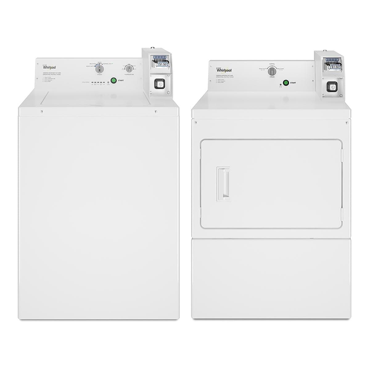 Whirlpool Mesin Cuci 9kg + Pengering Uang Koin 12kg CAE2765FQ