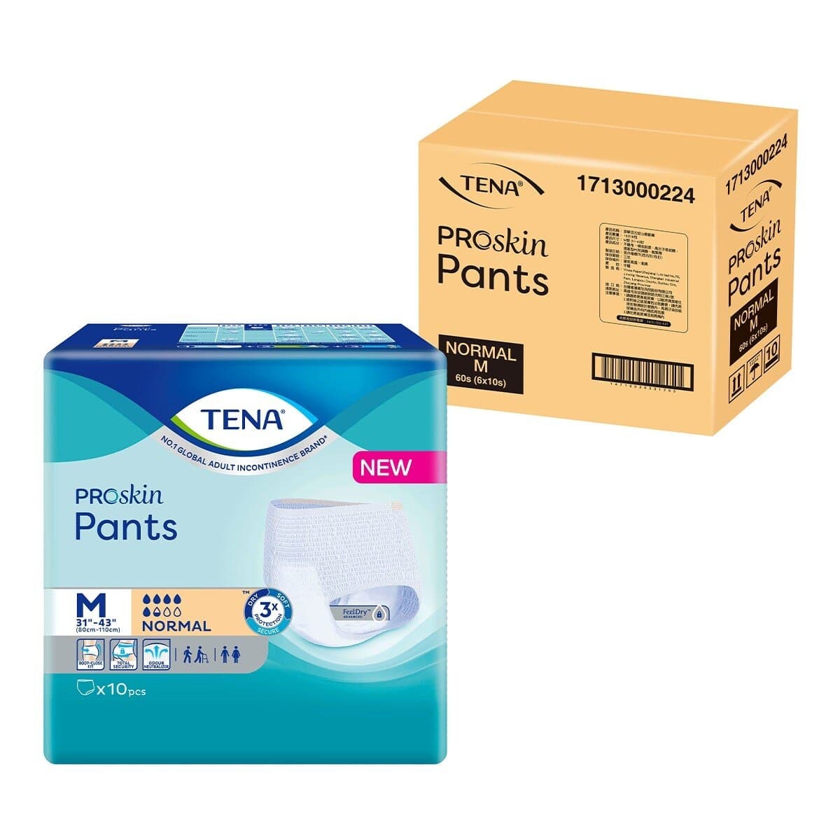 TENA Celana Pantal Longgar Pria M 60 Lembar