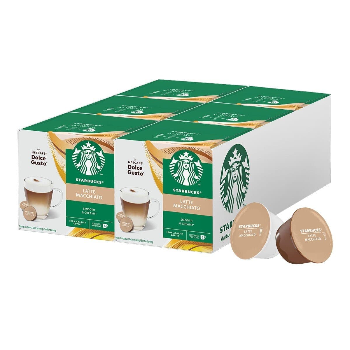 Starbucks Pouch Kapsul Kopi Latte 72 Potong Untuk Mesin NESCAFE Dolce Gusto